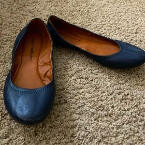 Lucky Brand Emmie Ballet Flat, Blue, Size 9